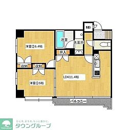 コーラルファーム 2LDKの間取図画像