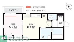 QUIET CRAB HOUSE TOGETHER 上大岡( 1LDKの間取図画像