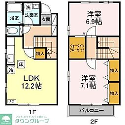 ファミールシバタ 2LDKの間取図画像