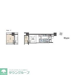 ラグゼナ磯子 1Kの間取図画像