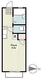 ハイツ寿 ワンルームの間取図画像