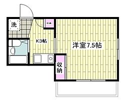 メゾン・ド・メルシー 1Kの間取図画像
