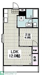桜山ハイツ 1LDKの間取図画像