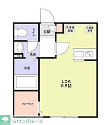 シティースタイル湘南 ワンルームの間取図画像