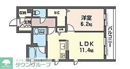 シャーメゾン鎌倉海岸 1LDKの間取図画像