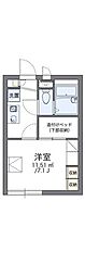レオパレスペイサージュ 1Kの間取図画像