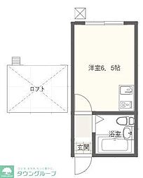 R-鎌倉 1Kの間取図画像