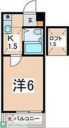 ピアザ大船 1Kの間取図画像