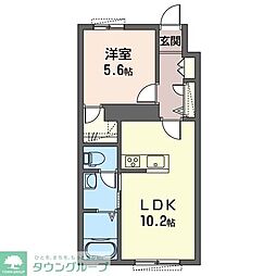 パークテラス西鎌倉 1LDKの間取図画像