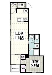 LaFuenteYuigahama 1LDKの間取図画像