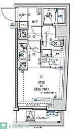 スクエアシティ横濱南太田アスパイア ワンルームの間取図画像