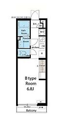 リブリ・スミレ 1階1Kの間取り