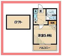 メゾン・ド・ヴェール 1階1Kの間取り