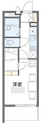 レオパレスパセオ栗平 1階1Kの間取り