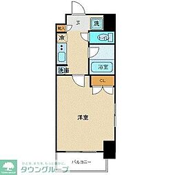 N-flats町田 12階1Kの間取り