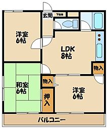 間取図画像 3LDK