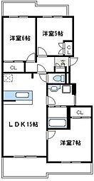 エミネンス東百合ヶ丘 3LDKの間取図画像