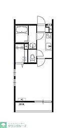 リブリ・MonTana1 1Kの間取図画像