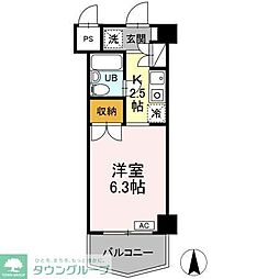 ジュネス西生田 1Kの間取図画像