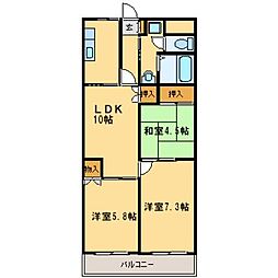 プラザ・ディア 3LDKの間取図画像