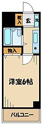 リーセントパレス多摩 1Kの間取図画像
