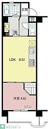 田園ドミール 1LDKの間取図画像