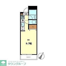 アクセス多摩センター 1Kの間取図画像