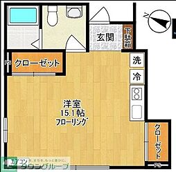 フォーラム菅野戸呂 ワンルームの間取図画像