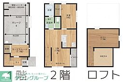 ガレージテラス川崎宮前 1SLDKの間取図画像