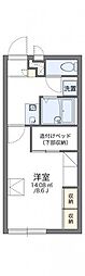 レオパレスさぎしま3 1Kの間取図画像