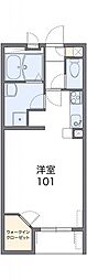 レオネクストホワイトバーチII 2階1Kの間取り