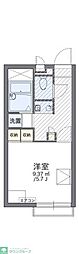 レオパレスプリムラ 2階1Kの間取り