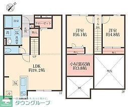 カーサクラーノ 1階2SLDKの間取り
