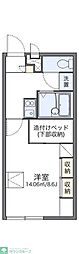 レオパレスエクセレントイン 2階1Kの間取り