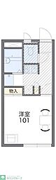 レオパレスＤｅｒｎｉｅｒII　20572 1階1Kの間取り