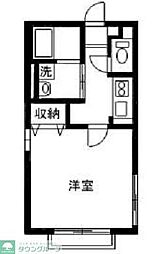 リラ行田 1Kの間取図画像