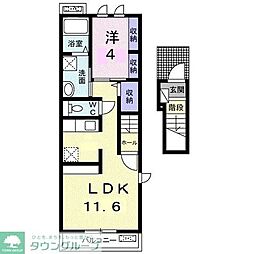 Sunlit 1LDKの間取図画像
