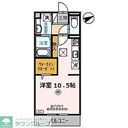 D-roomFlower ワンルームの間取図画像