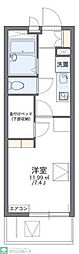 レオパレス東本町 1Kの間取図画像