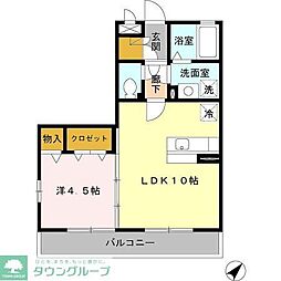 ソフィアジョウエイ 1LDKの間取図画像