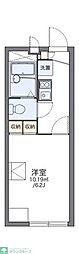 レオパレスMUSASHI2 1Kの間取図画像