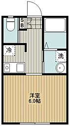 Luan本町2 1Kの間取図画像