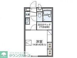 レオパレスサンライズ 1Kの間取図画像