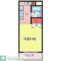キャンパスビレッヂ高坂 1Kの間取図画像
