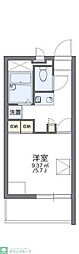 レオパレスプロミネンス 1Kの間取図画像