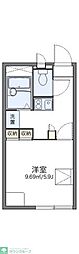 レオパレス艶 1Kの間取図画像