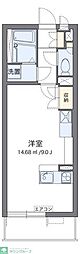 レオパレスミランダセレッソサード ワンルームの間取図画像