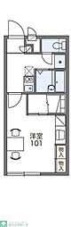 レオパレスシャトーグリーン 1Kの間取図画像
