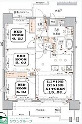 ヴェルディーク熊谷オーセンティック 3LDKの間取図画像