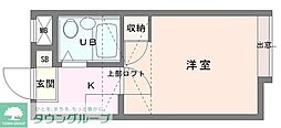 シティパレス羽生7 1Kの間取図画像